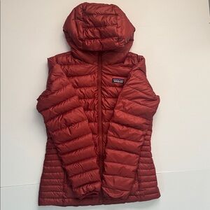 Patagonia women down sweater hooded Puffer Jacket Size XS